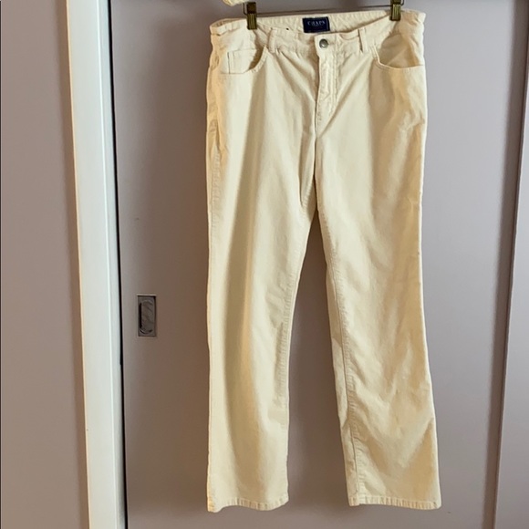 cream colored corduroy jeans